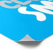 カスタマイズ可能な晴れの曇り霧 ポスター (角)