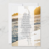 カスタマイズ可能な暗はっきりした色GRADフォトクラス 案内状 (裏面)