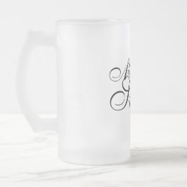 カスタマイズ可能な曇らされたビールのジョッキの結婚祝い夫人 フロストグラスビールジョッキ