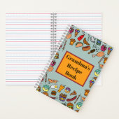 カスタマイズ可能な書レシピ独自のレシピ ノートブック (内側)