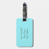 カスタマイズ可能な曼荼羅の荷物のラベル ラゲッジタグ (裏面縦)