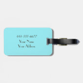 カスタマイズ可能な曼荼羅の荷物のラベル ラゲッジタグ (裏面横)