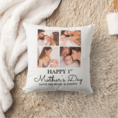 カスタマイズ可能な最初の母親の日の写真コラージュ クッション (ブランケット)