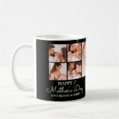 カスタマイズ可能な最初の母親の日の写真コラージュ コーヒーマグカップ (左)