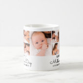 カスタマイズ可能な最初の母親の日の写真コラージュ コーヒーマグカップ (中央)