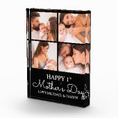 カスタマイズ可能な最初の母親の日の写真コラージュ フォトブロック (右)