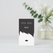 カスタマイズ可能な最小主義の美容師の名刺 名刺 (スタンド正面)