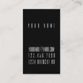 カスタマイズ可能な最小主義の美容師の名刺 名刺 (裏面)