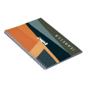 カスタマイズ可能な最小限の幾何学的抽象芸術 ノートブック (右側)