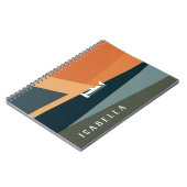 カスタマイズ可能な最小限の幾何学的抽象芸術 ノートブック (左側)