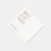 カスタマイズ可能な最高のハッシュタ結婚グ・デイのナプキン スタンダードカクテルナプキン (角)