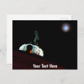 カスタマイズ可能な月とクロス、キト、エクアドル ポストカード (正面/裏面)