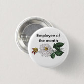 カスタマイズ可能な月の従業員 缶バッジ (正面&裏面)