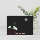 カスタマイズ可能な月 & 十字架、エクアドル・キトのカード (スタンド正面)