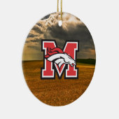 カスタマイズ可能な木のオーナメント セラミックオーナメント (右)