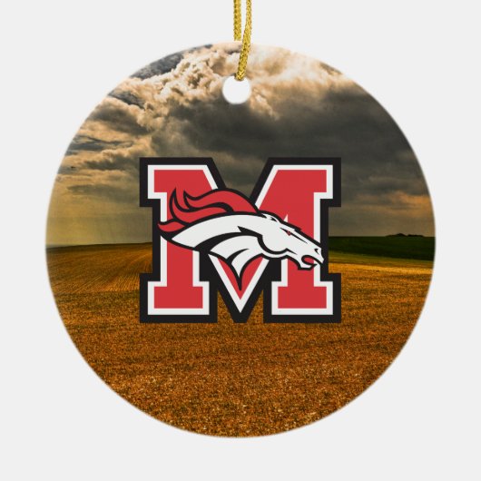 カスタマイズ可能な木のオーナメント セラミックオーナメント (正面)