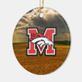 カスタマイズ可能な木のオーナメント セラミックオーナメント (左)