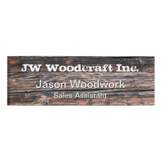 カスタマイズ可能な木材プランクスのセールスアシスタント 名札