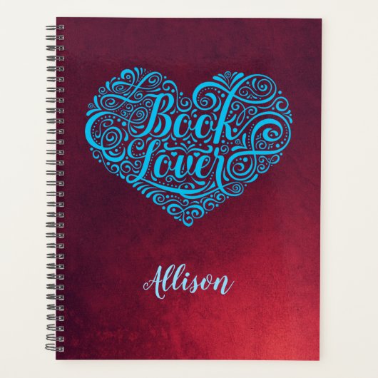 カスタマイズ可能な本好き プランナー手帳 (正面)