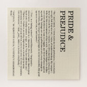 カスタマイズ可能な本引用文Jane Austen ジグソーパズル (横)