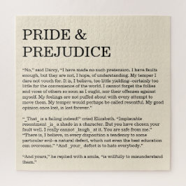 カスタマイズ可能な本引用文Jane Austen ジグソーパズル