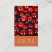 カスタマイズ可能な果物クローズアップ小売卸売 名刺 (正面)