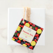 カスタマイズ可能な柑橘系ビジネスサンキューラベル フェイバータグ (インサイチュ)