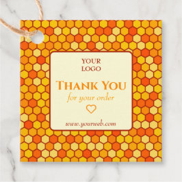 カスタマイズ可能な柑橘系ビジネスサンキューラベル フェイバータグ