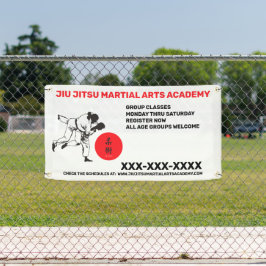 カスタマイズ可能な柔術武道学校ビジネス 横断幕