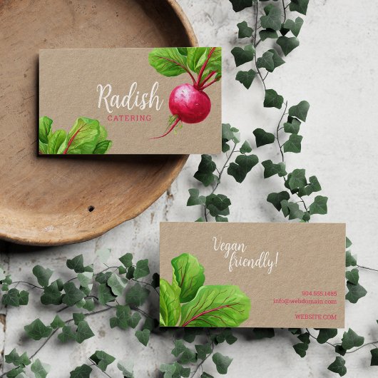 カスタマイズ可能な栄養士野菜クラフト紙 名刺
