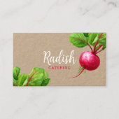 カスタマイズ可能な栄養士野菜クラフト紙 名刺 (正面)