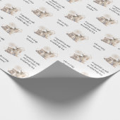 カスタマイズ可能な森林動物の赤ちゃんシャワー ラッピングペーパー (角)