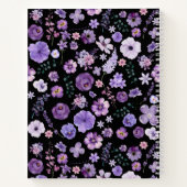 カスタマイズ可能な植物学ノート - 花の芸術 ノートブック (裏面)