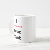 カスタマイズ可能な極方程式(Iハート) コーヒーマグカップ (正面左)