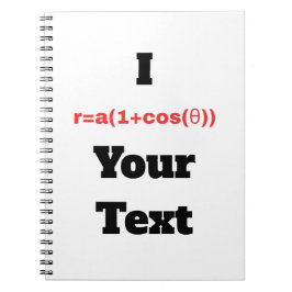 カスタマイズ可能な極方程式(Iハート) ノートブック