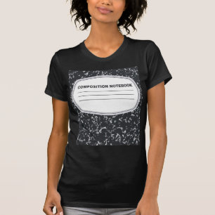 カスタマイズ可能な構成のノートのTシャツ Tシャツ