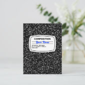 カスタマイズ可能な構成のノート ポストカード (スタンド正面)