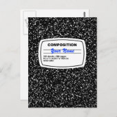 カスタマイズ可能な構成のノート ポストカード (正面/裏面)