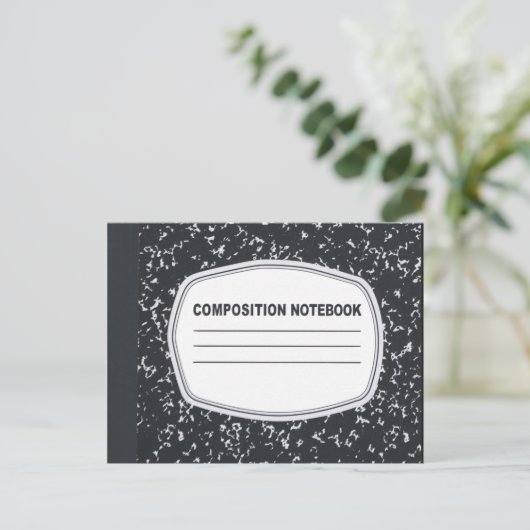 カスタマイズ可能な構成ノートブック葉書 ポストカード (スタンド正面)