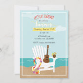 カスタマイズ可能な歓迎された夏 招待状 (正面)