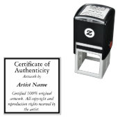 カスタマイズ可能な正方形のCertificate of Authenticity セルフインキングスタンプ (インサイチュ)