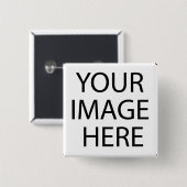 カスタマイズ可能な正方形ボタン 缶バッジ (正面&裏面)