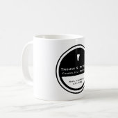 カスタマイズ可能な歯科の円 コーヒーマグカップ (正面左)