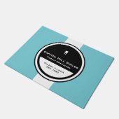 カスタマイズ可能な歯科円 ドアマット (アングル)