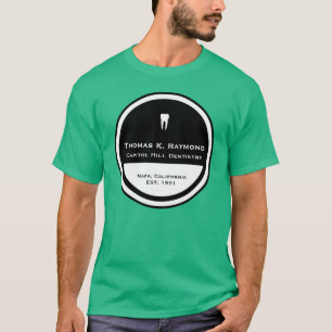 カスタマイズ可能な歯科円 Tシャツ