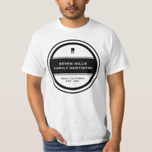 カスタマイズ可能な歯科円 Tシャツ