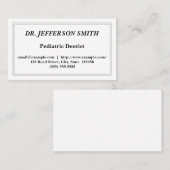 カスタマイズ可能な歯科医の名刺 名刺 (正面/裏面)