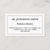 カスタマイズ可能な歯科医の名刺 名刺 (正面)