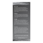 カスタマイズ可能な歯科用ラックカード ラックカード (裏面)