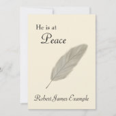 カスタマイズ可能な死の発表（砂） 案内状 (正面)